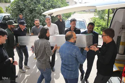 تشییع پیکر مادر 4 شهید دوران دفاع مقدس در شهیدآباد فارس