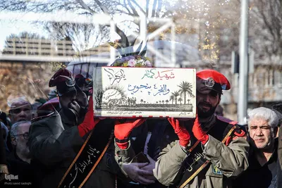 تشییع پیکر مطهر پنج شهید گمنام در تبریز‎