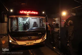 عملیات ضد عفونی کردن ناوگان حمل و نقل عمومی در تهران