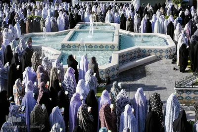 نماز عید سعید فطر در جوار حرم حضرت امام زاده حسن (ع)
