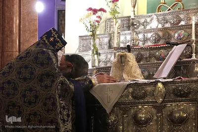 مراسم آغاز سال نو میلادی در کلیسای مریم مقدس تهران