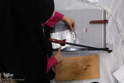 کارگاه تولیدماسک در امام زاده بی بی سکینه صفادشت