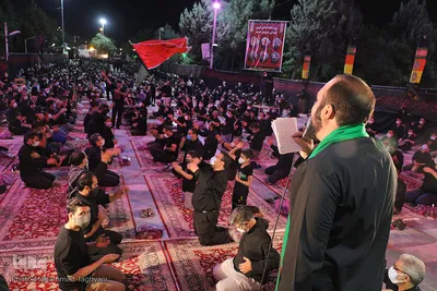 مراسم عزاداری شب عاشورا_آستان مقدس امامزادگان محمد و سکینه خاتون علیهماالسلام کرج‎‎