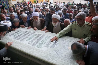 رونمایی از سنگ مزار حرم مطهر سید علاالدین حسین (ع)