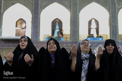 حرم امام رضا(ع) در شب میلاد حضرت معصومه(س)