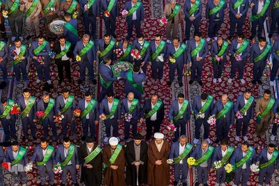 مراسم تبریک و تهنیت به حضرت امیرالمؤمنین