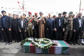 مراسم تشییع پیکر شهید«مجتبی عباس‌نژاد» از شهدای سانحه هوایی در اهواز