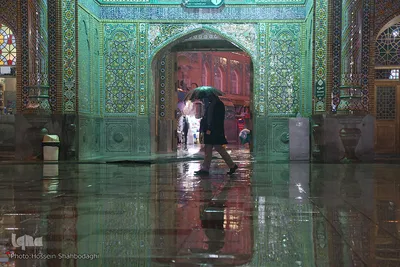 اولین برف زمستانی در قم