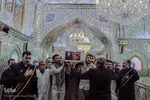 آئین وداع با پیکر شهید عبدالله اسکندری در حرم شاهچراغ(ع)