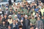 تشییع پیکر شهید گمنام در شهرستان شوط‎