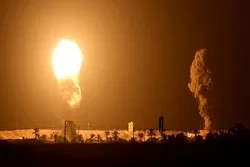 Pemboman Jalur Gaza oleh Pesawat Tempur Rezim Zionis