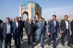ادای احترام وزیر میراث‌فرهنگی به مقام شامخ شهدای گمنام پلدختر