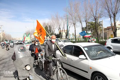 متفاوت ترین راهپیمایی 22 بهمن در یزد‎