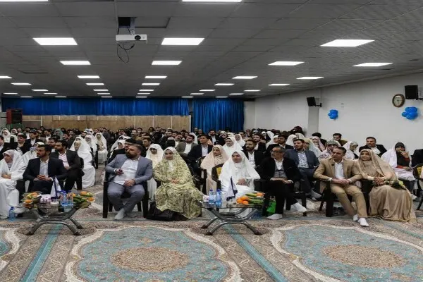 زوج‌های جوان «پیوند فیروزه‌ای» خود را در جمکران جشن گرفتند