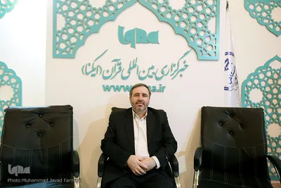 امیر آقایی، حافظ کل قرآن در غرفه ایکنا