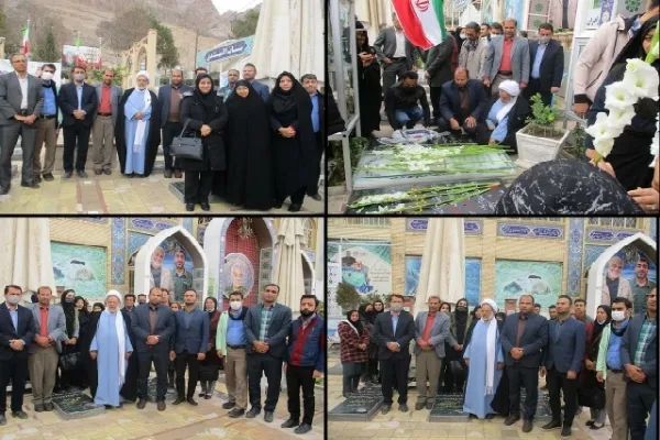 تجدید میثاق جهادگران جهاددانشگاهی کرمان با شهدا