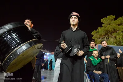 مراسم عزاداری سیدالشهدا در حرم حضرت معصومه(س)
