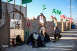 اسکان سیل زدگان در یادمان شهدای هویزه 