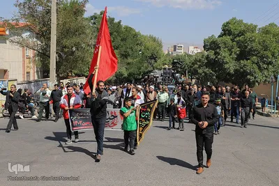 مراسم پیاده روی جاماندگان اربعین حسینی در اهر