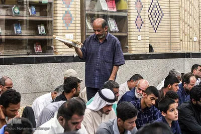 جزءخوانی قرآن در حسینیه آیت‌الله سید عدنان غُریفی خرمشهر