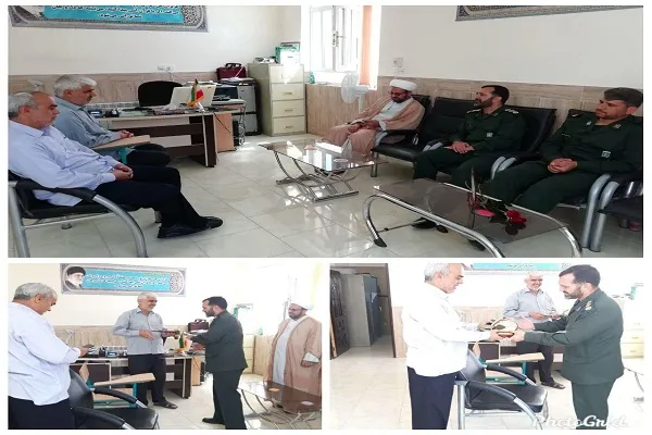حضور فرمانده ناحیه مقاومت بسیج سپاه طبس در مؤسسه «منهاج»