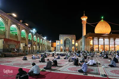مراسم استقبال از محرم الحرام در حرم شاهچراغ(ع)
