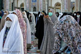 اقامه نماز عید قربان در حرم امام رضا(ع)