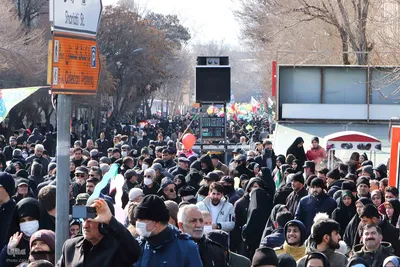 راهپیمایی 22 بهمن تبریز