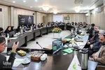 نشست خبری حسینی مدیر بانک قرض الحسنه مهر ایران استان یزد‎‎