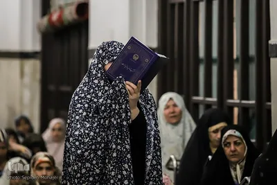مراسم اعتکاف در حرم امام رضا(ع)