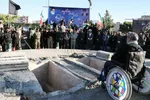 تشعیع پیکر دو شهید گمنام در بیرجند
