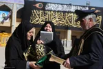آیین سیاه‌پوشان و تعویض پرچم گنبد حرم حضرت شاهچراغ‌(ع)