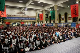 دیدار نوجوانان و جوانان عازم راهیان نور با مقام معظم رهبری