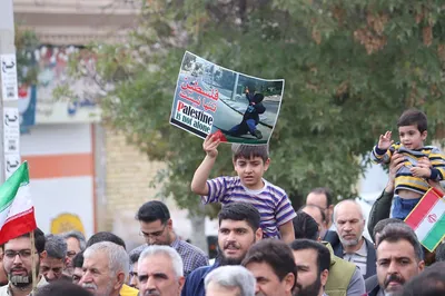 راهپیمایی ضد صهیونیستی در حمایت از مردم مظلوم فلسطین در ملایر