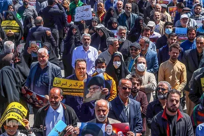 Al-Quds-Marsch 2023 in Isfahan