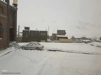 طبیعت برفی مناطق شهری و روستایی اهر