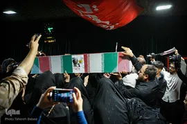 وداع با پیکر شهید مدافع حرم «بهرام مهرداد» در معراج شهدای تهران
