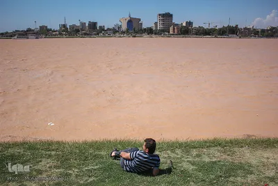 بالا آمدن سطح آب رودخانه کارون