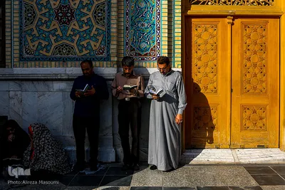 مراسم دعای عرفه در حرم مطهر رضوی