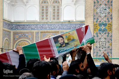 تشییع پیکر شهید مدافع حرم "مهدی لطفی نیاسر"در قم