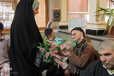 لحظه‌های دلتنگی و انتظار پدران در خانه سالمندان حضرت علی(ع)ملایر در روز پدر‎‎