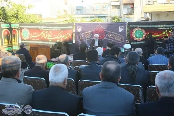 آیین عزاداری شهادت حضرت زهرا(س) با میزبانی از یک شهید گمنام در ساری