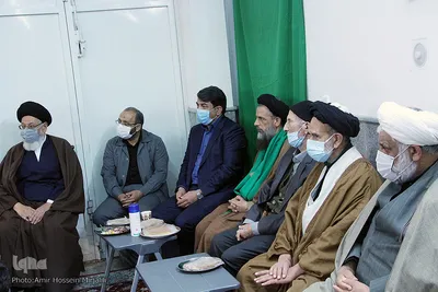 مجلس عزاداری شهادت حضرت زهرا(س) در بیت آیت الله مدرسی در یزد