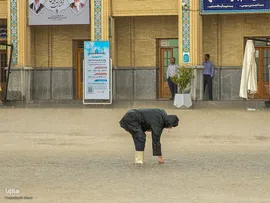 باران اردیبهشت در حرم شاهچراغ(ع)