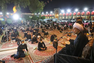 عزاداری شب عاشورای حسینی در حرم مطهر شاهچراغ(ع)