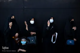 خیمه سوزان غروب عاشورا در میدان امام حسین(ع)