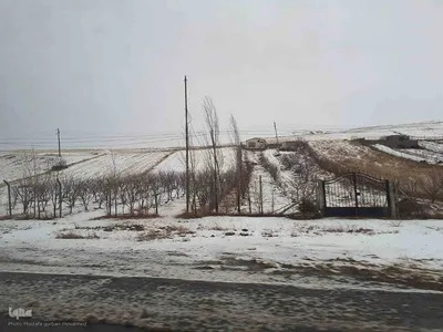 بارش برف در محورهای مواصلاتی شهرستان اهر