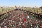 مراسم آیینی «راهپیمایی طویریج» در کربلا برگزار شد + فیلم
