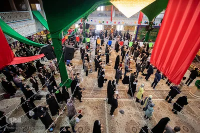 مراسم تحویل سال ۱۴۰۰ در حسینیه اعظم زنجان