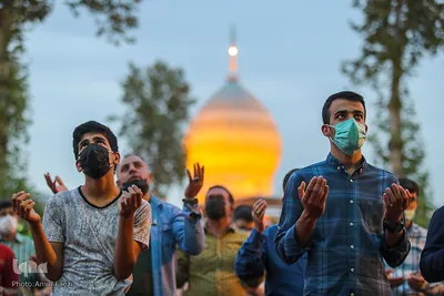 مراسم دعای عرفه در حرم مطهر شاهچراغ (ع)